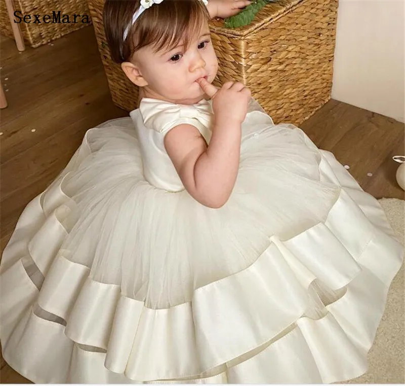 Baby Girls Dress 1st Birthday Outfit Tutu Infant Costume For Kids Party Clothes Girl Christening Dress