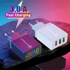 Зарядное устройство USB для смартфона, 3 порта, быстрая зарядка для iPhone 12 Xiaomi, адаптер для мобильного телефона Huawei Samsung s10, настенные зарядные устройства для ЕССШАВеликобритании