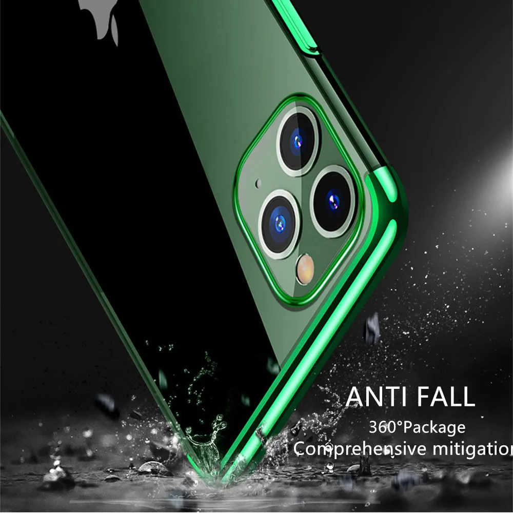 Ультратонкий ТПУ мягкий чехол для iPhone 11 Pro Max прозрачные чехлы Apple X XS XR 7 8 6 6S с