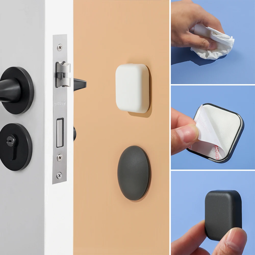 3 шт. силиконовые дверные стопоры не пробиваются против столкновений домашние