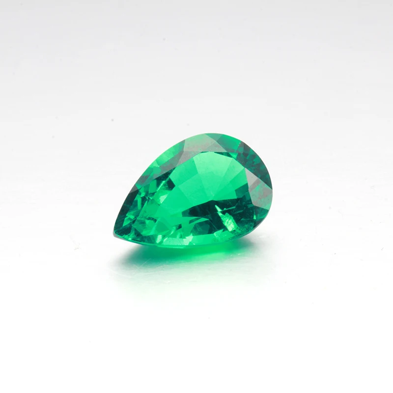 Starsgem 5 шт. небольшого размера зеленый гидротермальный изумруд грушевидной