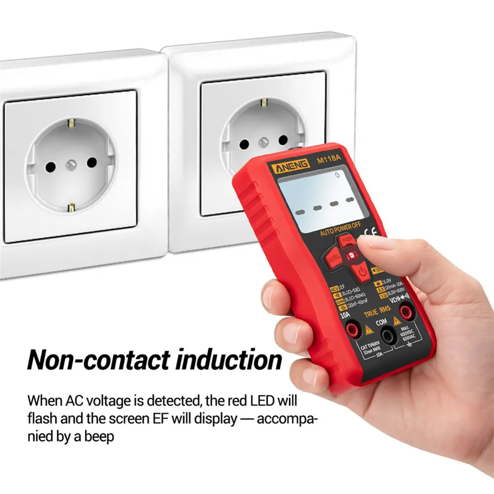 

1PC M118A Digital Multimeter True RMS AC/DC Voltage Current Meter Tester Amp Ohm Tester Digital Clamp Meter