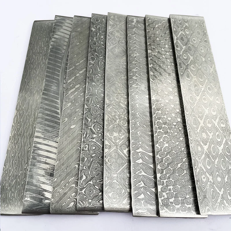 New Pattern VG10 Sandwich Damascus Steel for DIY Exquisite Knife Making Stainless Steel Knife Blade Blank Has Been HeatTreatment images - 6