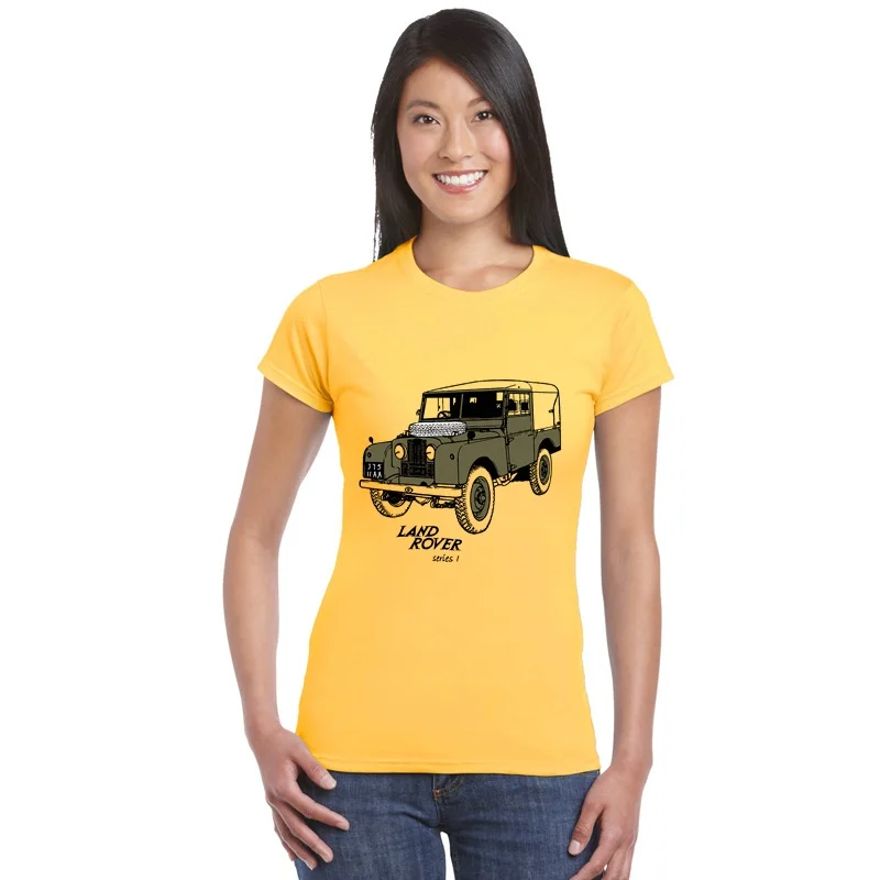 Женские топы футболки Land Car Rover 90 совершенно совершенные для спортзала женские