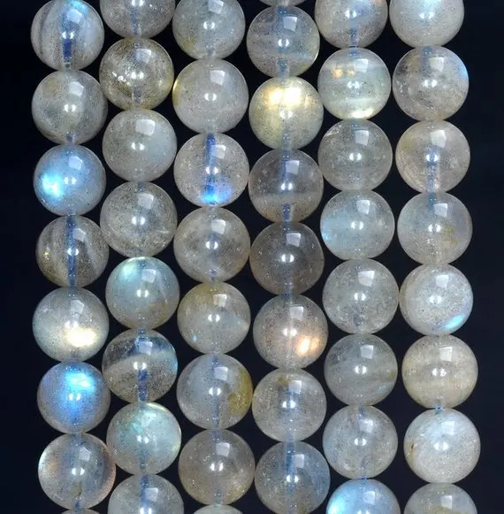 

Wholesale Genuine Blue Flash Labradorite Beads,3mm 4mm 6mm 8mm 10mm Round Gem Stone Loose Beads For Jewelry,1 of 15" strand