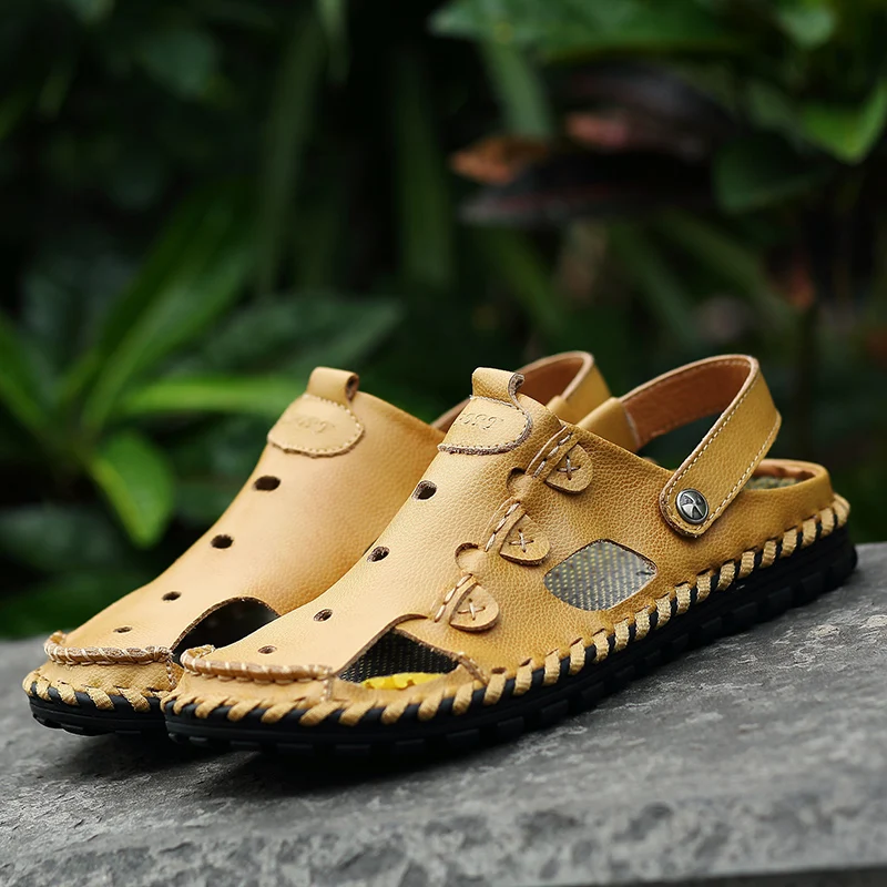 

Sandalen Heren Zandalias Hombre Roman Sandals Men Sandalias De Cuero Para Summer Sandles For Sandale Ete Homme Leather Work 2020