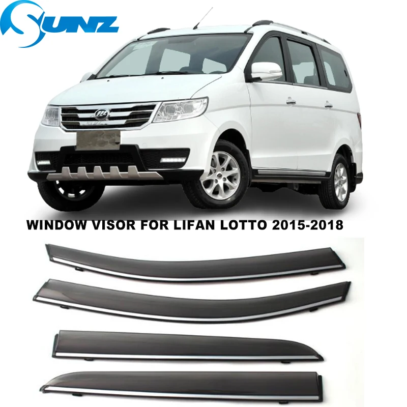 

Side Window Visor For Lifan Lotto 2015 2016 2017 2018 Sun Rain Deflectors Window Rain Guards SUNZ