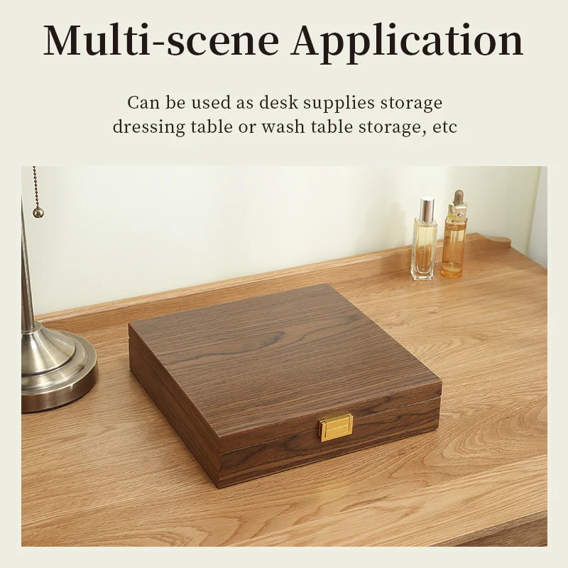 Casegrace Wooden Jewelry Organizer Watch Stand Storage Box Jewellery Earrings Ring Necklace Makeup Packaging Casket Storage Box