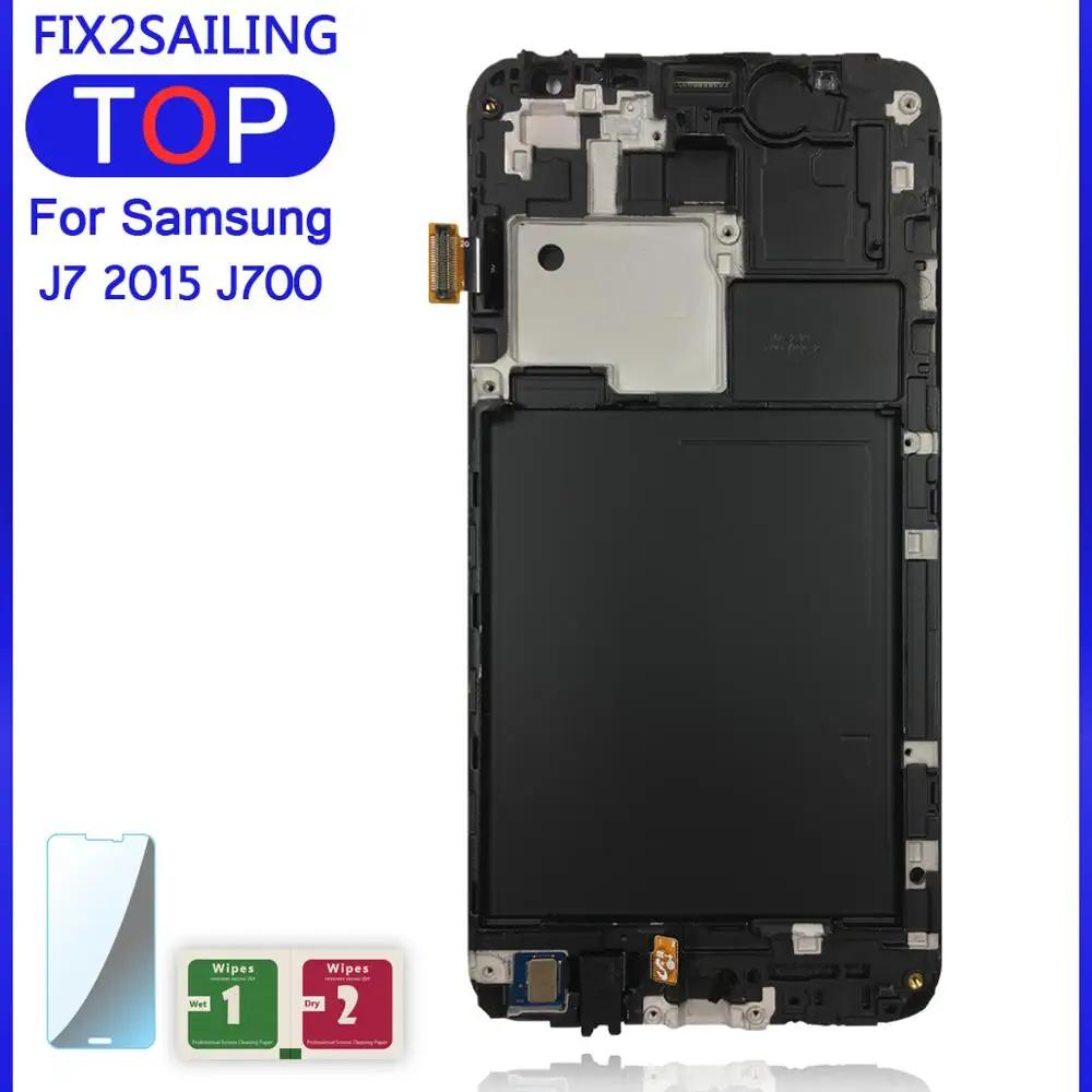 Новый для Samsung Galaxy J7 2015 J700 J700F J700M J700H TFT ЖК дисплей 100% протестированный рабочий