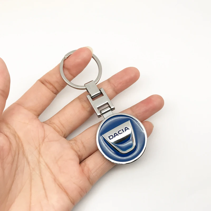 1pcs 3D Metal Car Keychain Key Chain Keyring for dacia Emblem Badge Decal For Dacia Lodgy 2 Mcv Sandero Duster Logan | Автомобили и