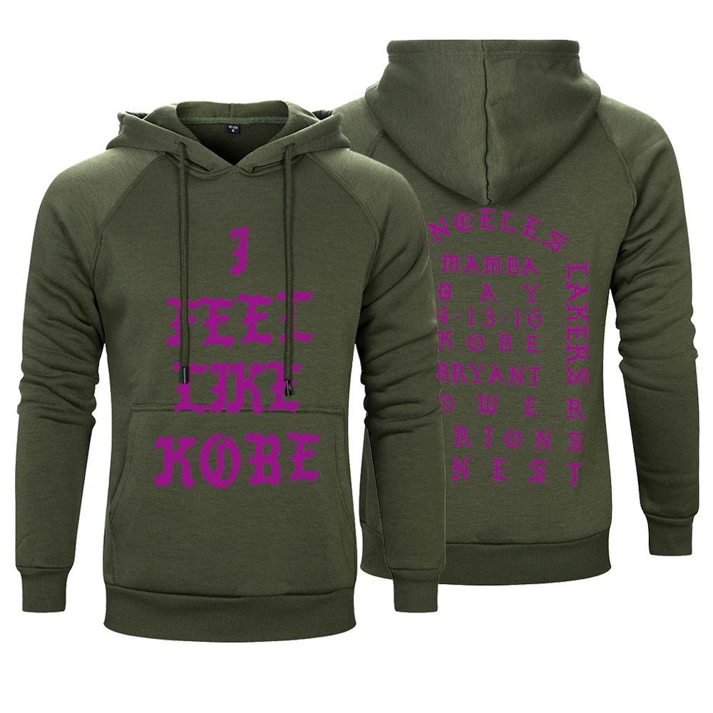 Fleece Hoodies Pullover I Feel Like Kobe Custom Printing Logo Unisex Sweatshirt Winter Long Sleeve Hip Hop Outerwear Dropship | Мужская