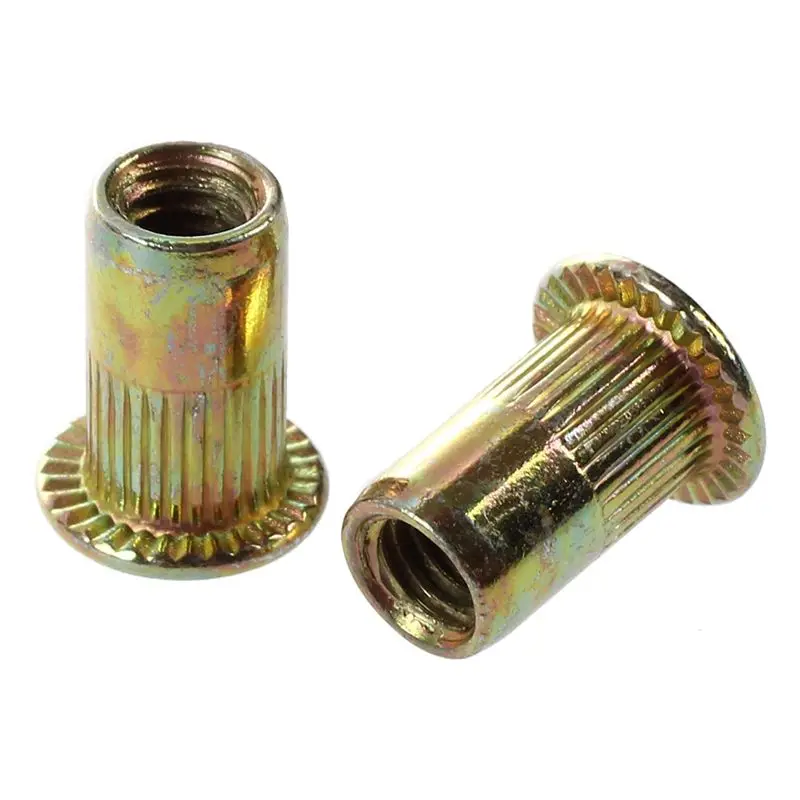 50 шт. M10/M12/M8/M5/M6/M4/M4 плоская головка заклепочная гайка инструмент для украшения