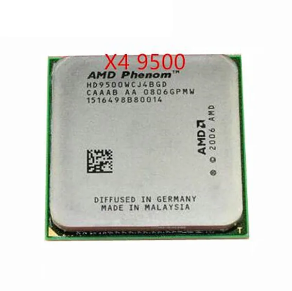Процессор AMD Phenom X4 9500 четырехъядерный (2 2 ГГц/2 Мб/95 Вт/2200 ГГц) Разъем am2 + Бесплатная