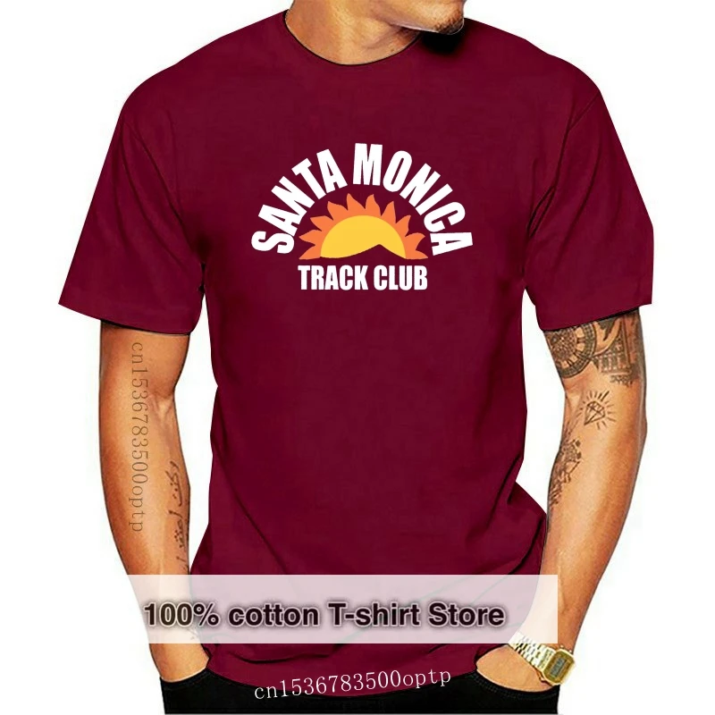 

Santa Monica Track Club T-shirt -XS-3XL sprinting Carl Lewis Usain Bolt
