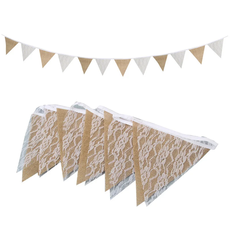 3 м винтажная джутовая гессенская Свадьба декорация баннер фон натуральный