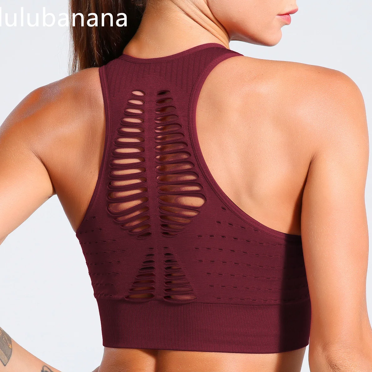 

Women Sports Bra Breathable Sports Top Push Up Female Gym Fitness Sports Underwear Female Seamless Running Yoga Bra