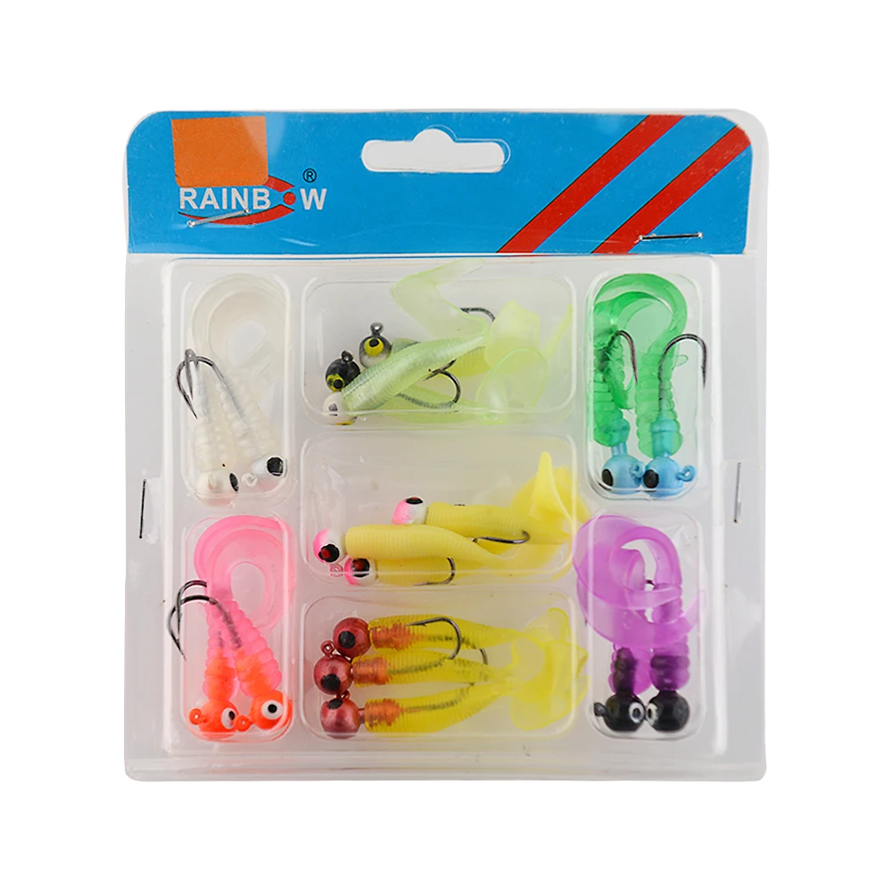 17 шт. Мягкая силиконовая рыболовная приманка червь снасть для карпа окуня форели