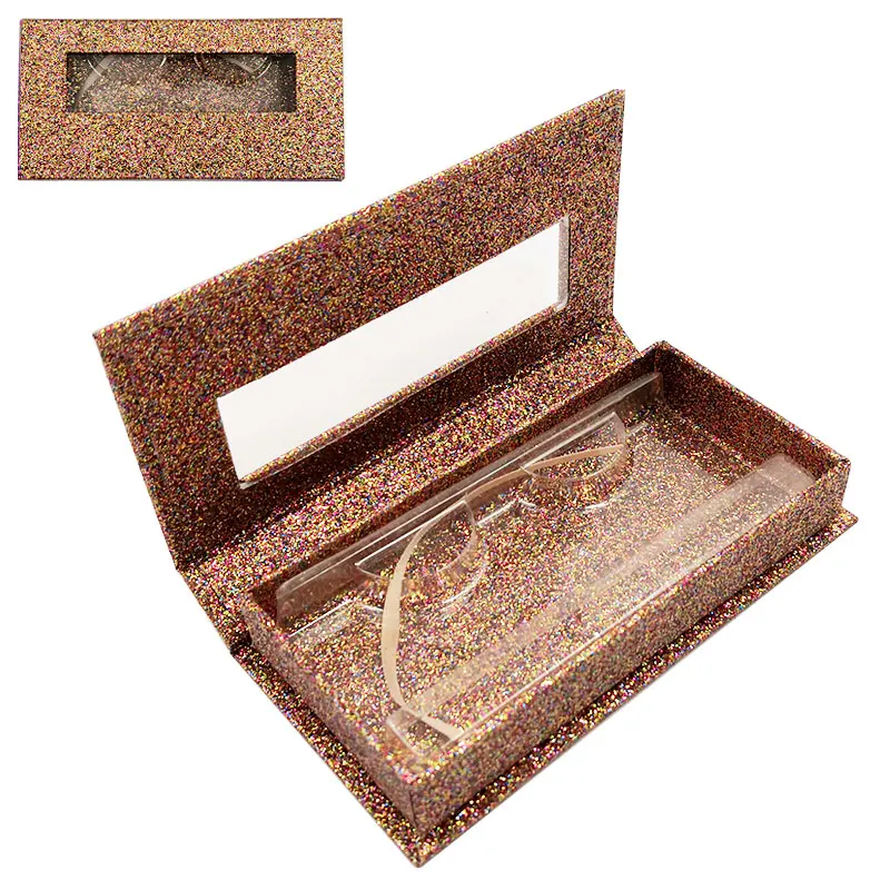 

Wholesale Lash Boxes Packaging Eyelash Box Package Custom Rectangle Butterfly Powder inner box Eyelash Storage Case Vendors
