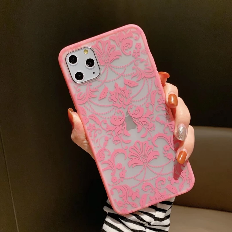 Sexy Lace Floral Paisley Retro Flower Phone Case for iphone 11 XR XS Pro Max X 6 S 7 8 Plus Mandala Henna Back Cover Coque Gifts | Мобильные