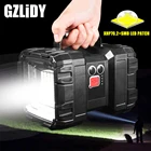 Суперъяркая светодиодная поисковая лампа XHP70.2 светодиодный Ной головкой, светодиодная вспышка с функцией USB входа и выхода, лампа для кемпинга, предупредительная лампа