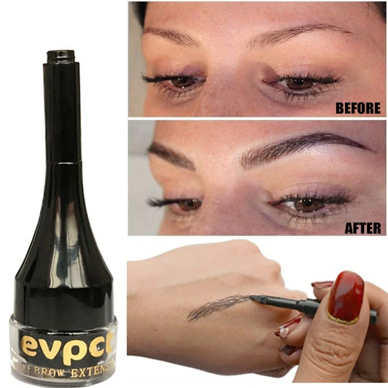 4D наращивание бровей натуральные волокна для Волосы длительного действия