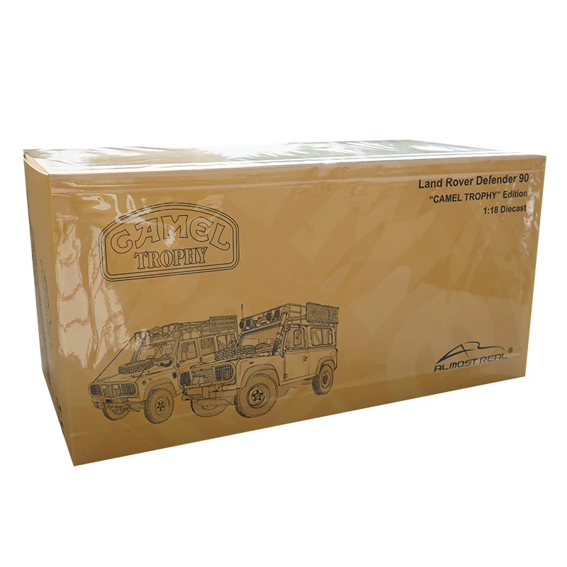 Почти настоящий 1/18 Land Rover Defender 90 110 Кубок с верблюдом издание литья под давлением модель автомобиля с небольшим подарком