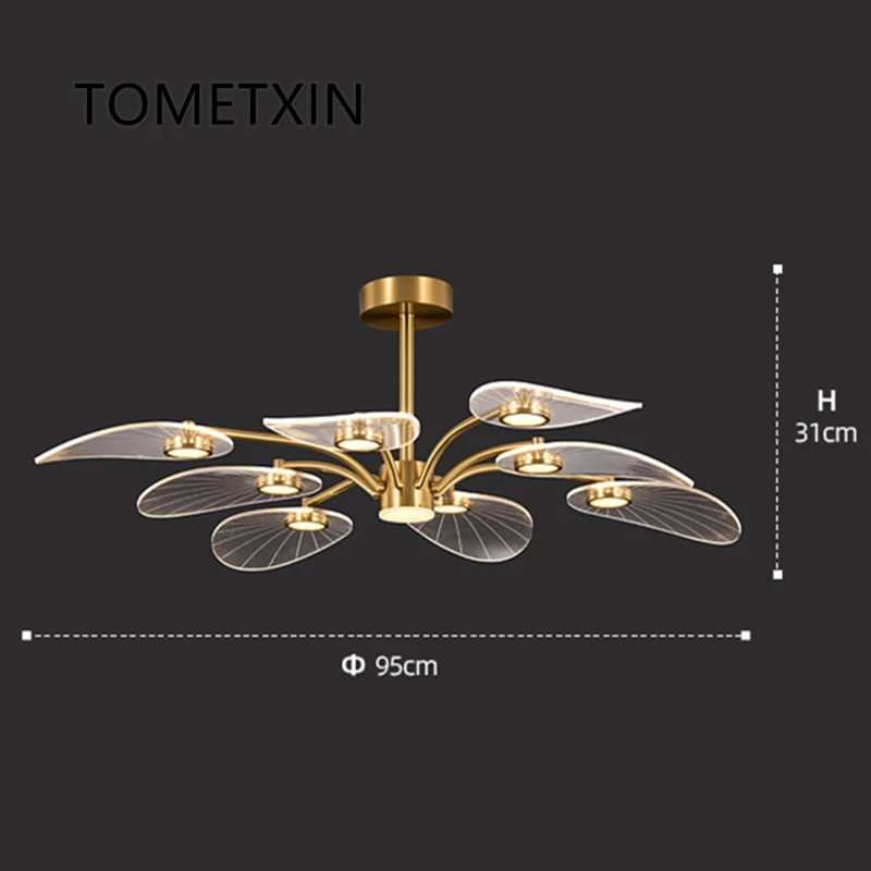 

Modern Ceiling Light Creative Copper Light Bedroom Warm Ceiling Lamp Nordic Lighting Simple Lamp Restaurant Home Decor Art