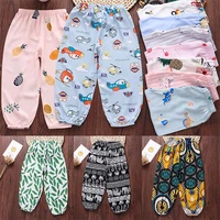 22 color new spring summer kids boys girls thin anti mosquito pants candy color bloom pants trousers baby pajama 1 10 year