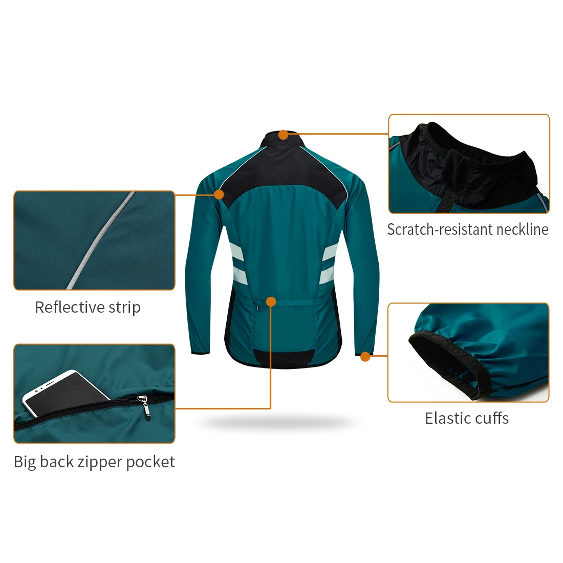 Мотоциклетная куртка WOSAWE светоотражающая Защитная жилетка высокой видимости