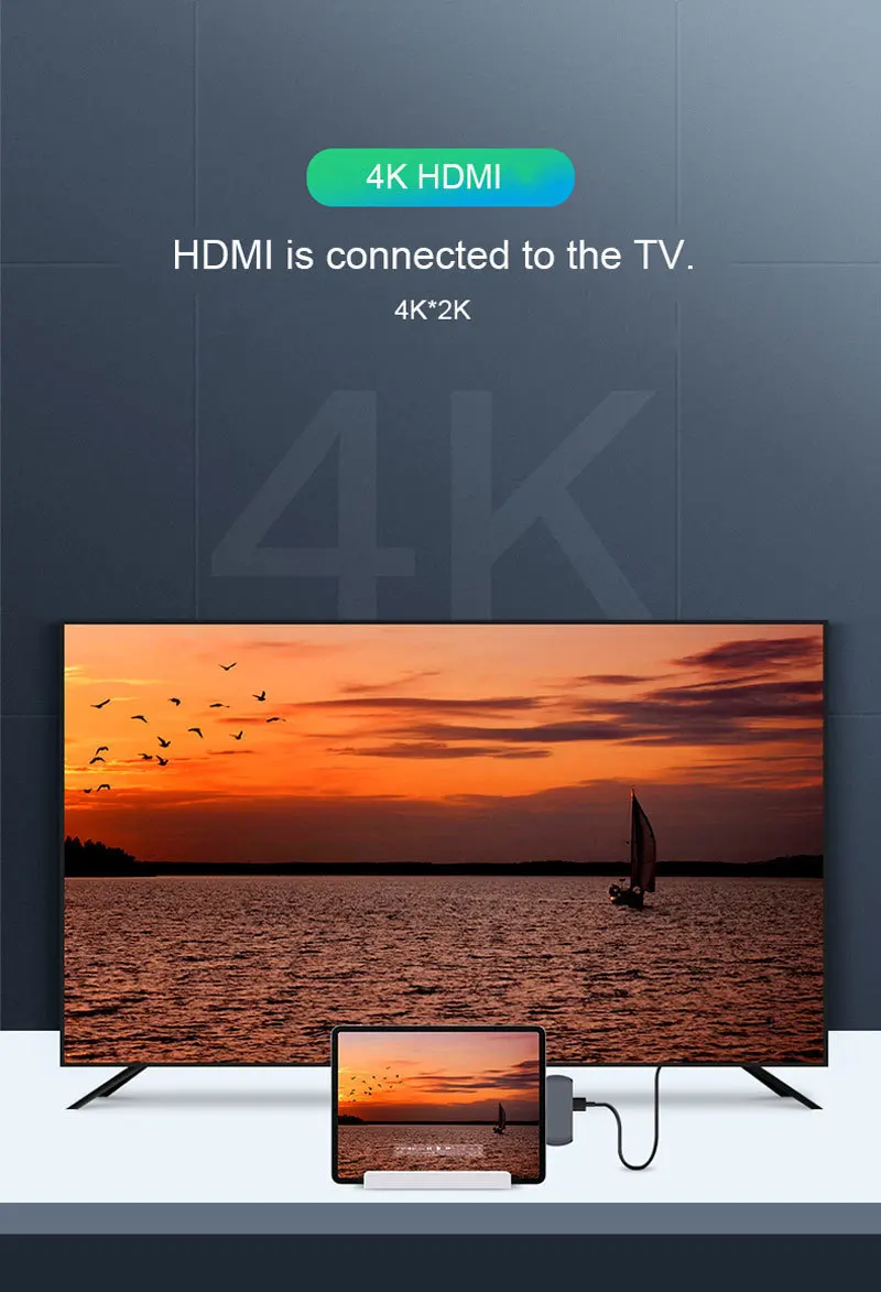 USB C концентратор для Ipad Pro USB-C адаптер с зарядка PD HDMI 4 K USB 3,0 3,5 мм аудио совместимый MacBook Pro SamsuS8 S9 S10 P20 P30