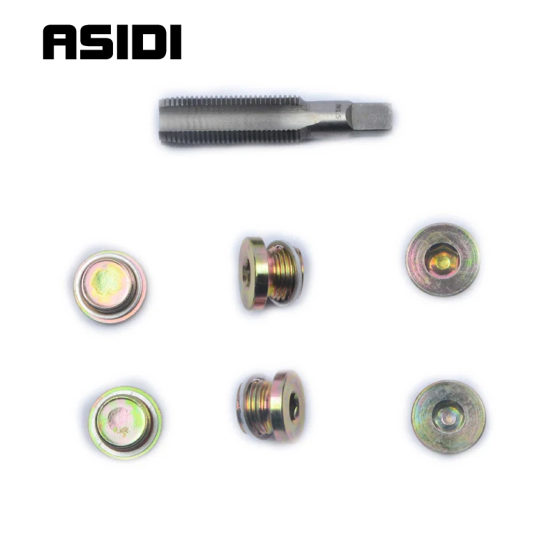 

Thread Repair Kit 7Pcs M17 x1.5 Oil Sump Screw Oil Drain Plug Repair Sets PT1138