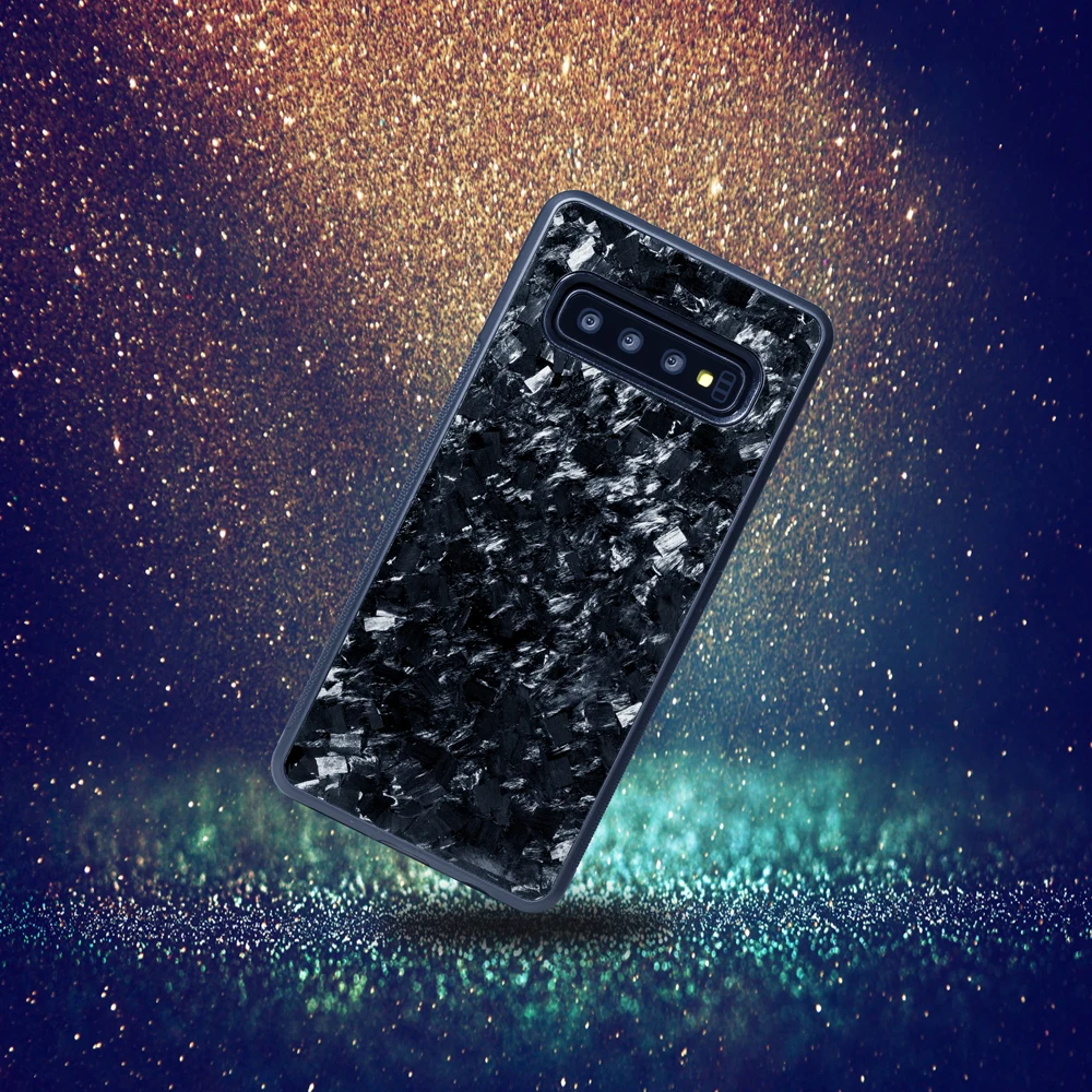 Настоящий кованый чехол из углеродного волокна для samsung S10 S10E, задняя крышка, Роскошный узор для samsung Galaxy S10 Plus, мобильный чехол для телефона