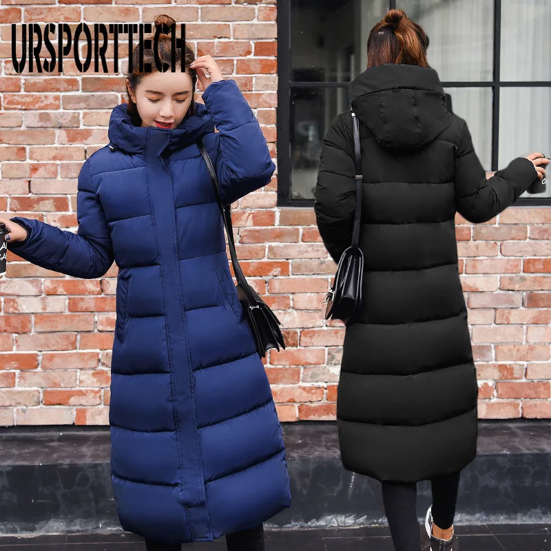 High Quality Long Winter Jacket and Coat for Women Hooded Long Parka Mujer Women Elegant Casaco Feminino Parka Outwear Invierno