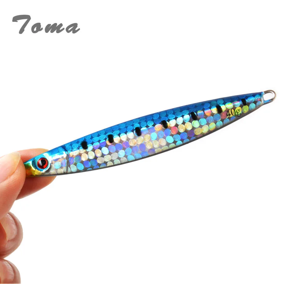 Тома морской ловля джиг медленное движение 20 г 40 Металлический Micro ведущая рыбу