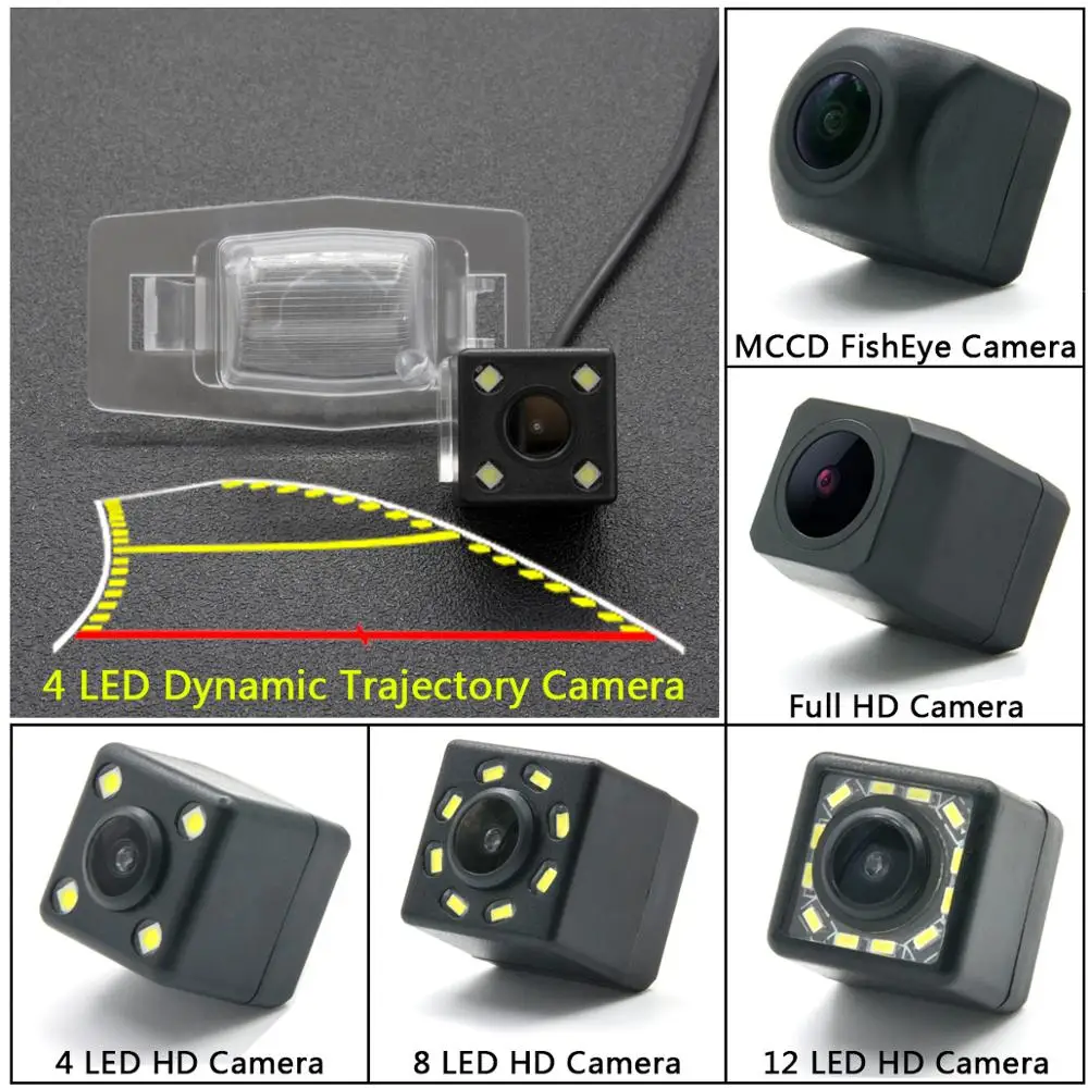 Камера заднего вида с ночным видением и 4 Светодиодный лампами для Mazda 323 |