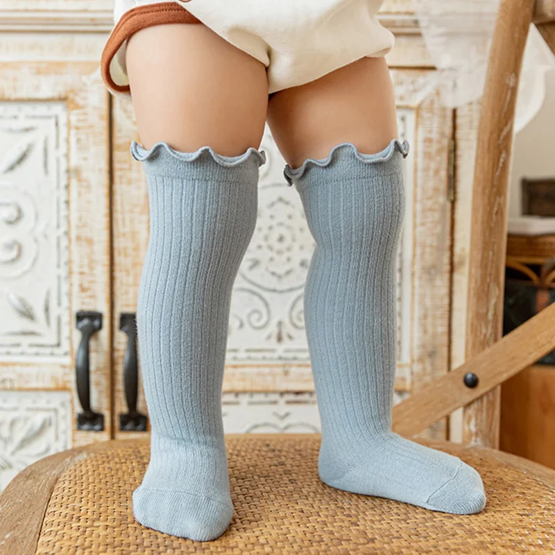 0-3Years Socks for Toddlers Baby Lace Socks Girls Boys Socks Stockings Infant Over-knee Cotton Socks Newborns Children Socks
