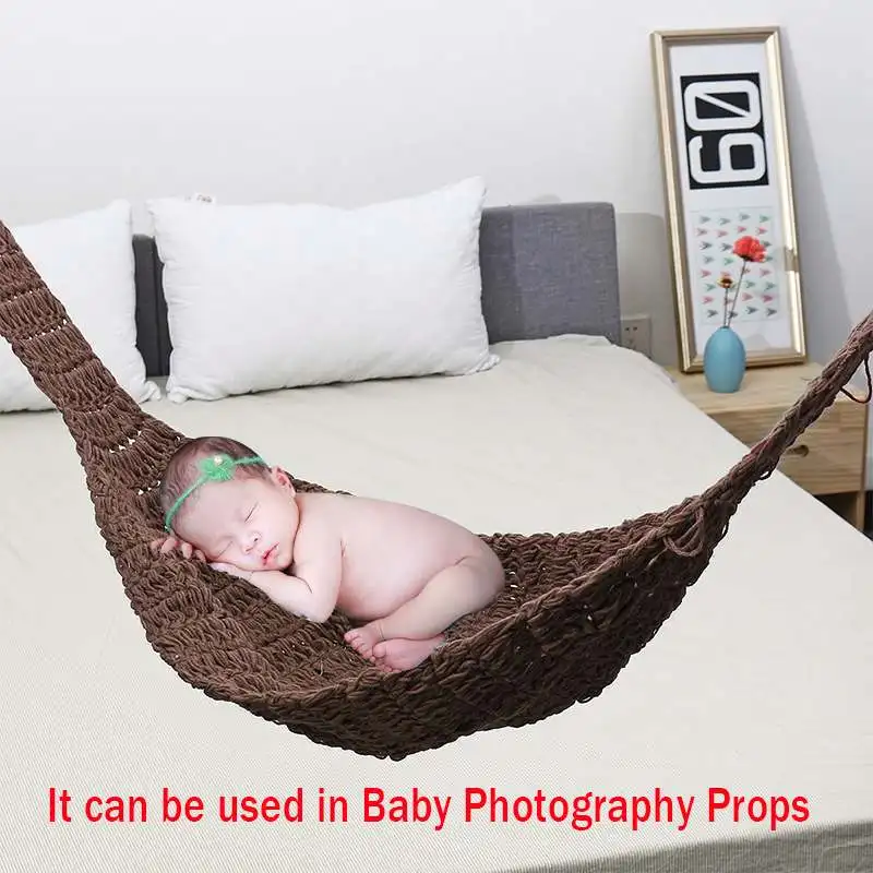 

Детская одежда для фотографирования новорожденных, шерстяная вязаная сумка-гамак ручной работы, реквизит для фотографирования новорожден...