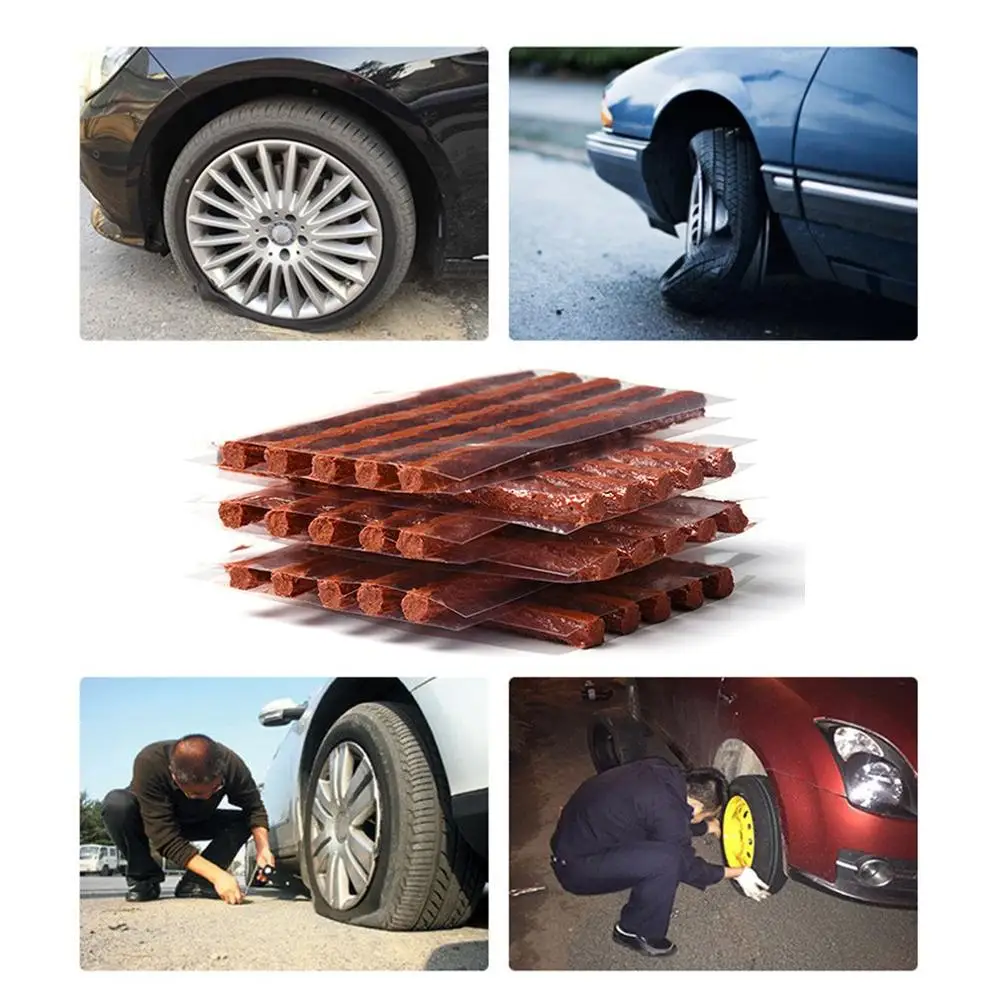 

Car Fast Tire Repair Strip Vacuum Tire Motorcycle Electric Car Tendon Strip Tool Kit Natural Rubber