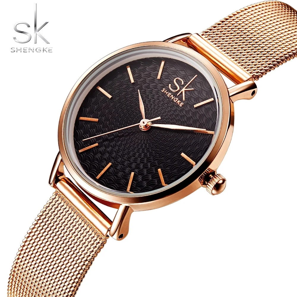 

SHENGKE Top Luxury Brand Watches Women Fashion Quartz Watch Waterproof Wristwatches For Lady Clock New Style Relogio Feminino