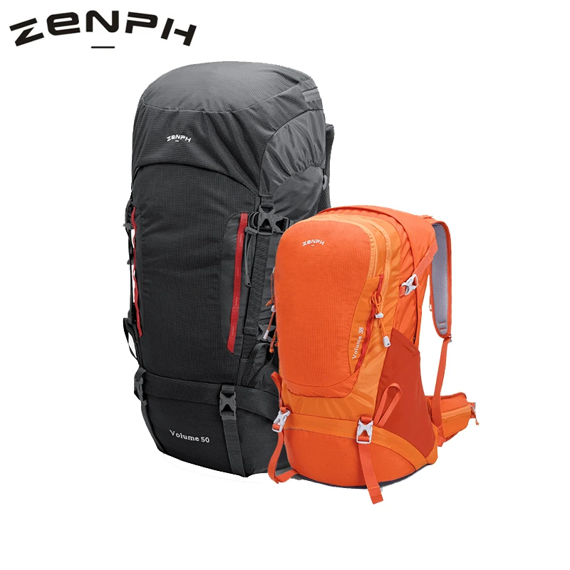 Zenph Открытый походный мешок 38-50L профессиональный водонепроницаемый