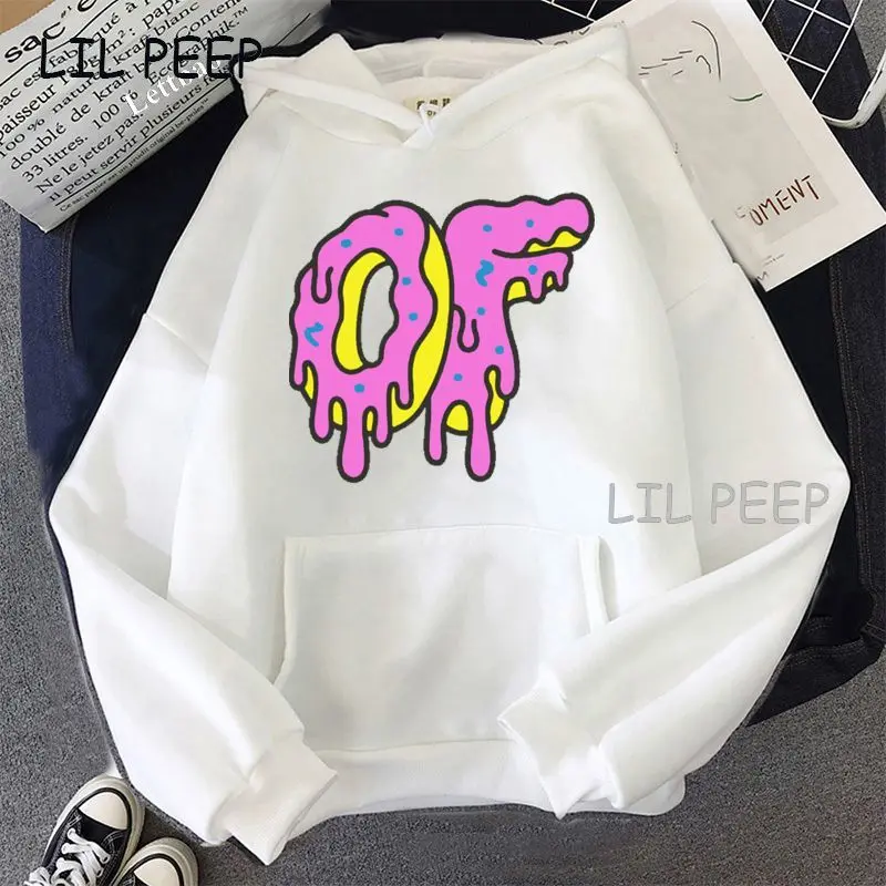 Свитшот женский с пончиками длинным рукавом осень 2021 | Женская одежда