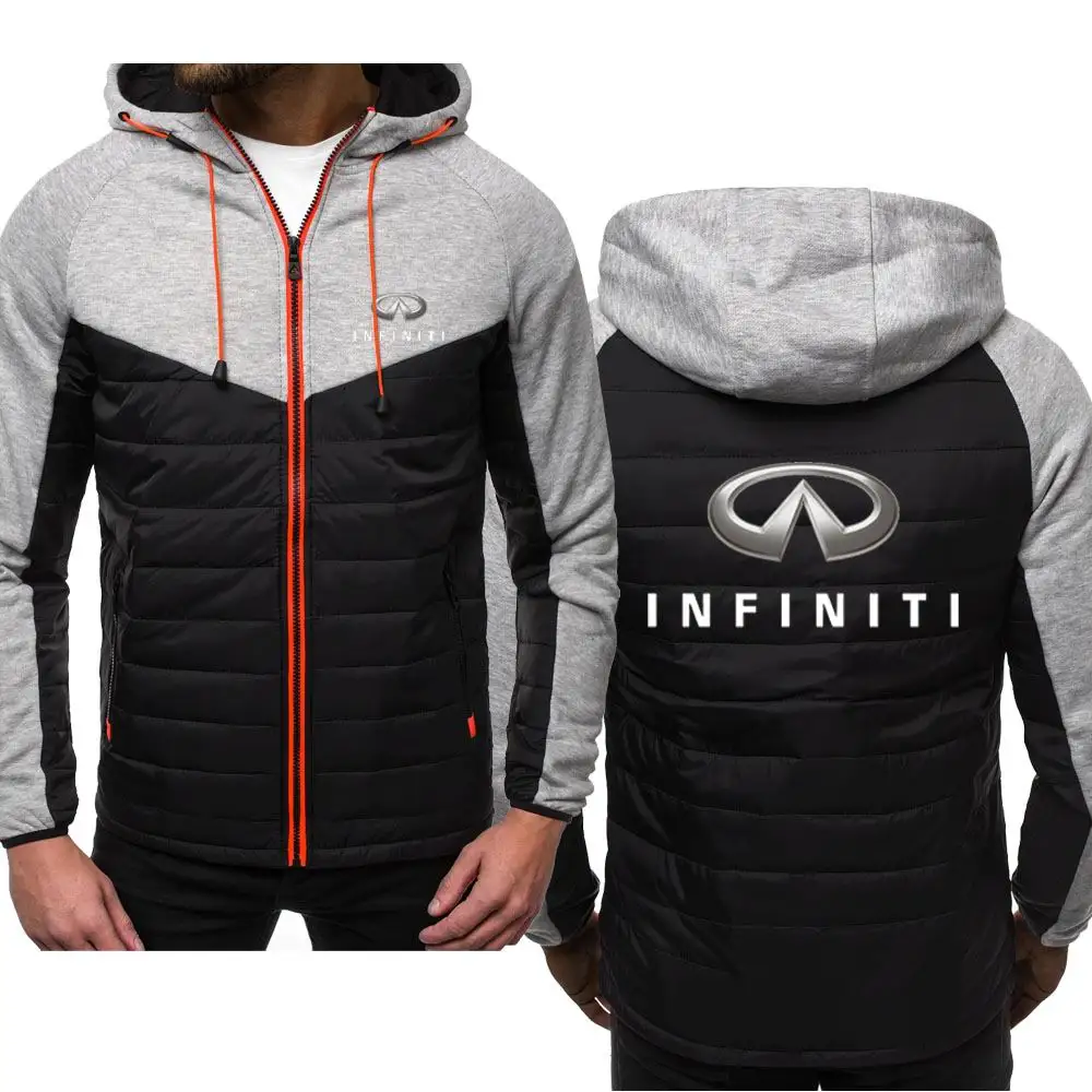 

New Hoodies Man Spring Autumn Infiniti Car Logo Sweatshirt Casual Fashion Hoody Zipper Jacket Male Tops Clothing