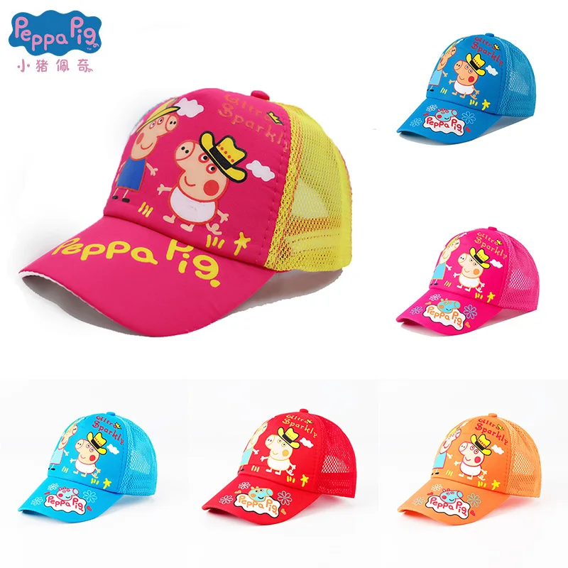 Peppa шапка со Свинкой бейсболка головной убор дышащий Блок Солнца крутая летняя