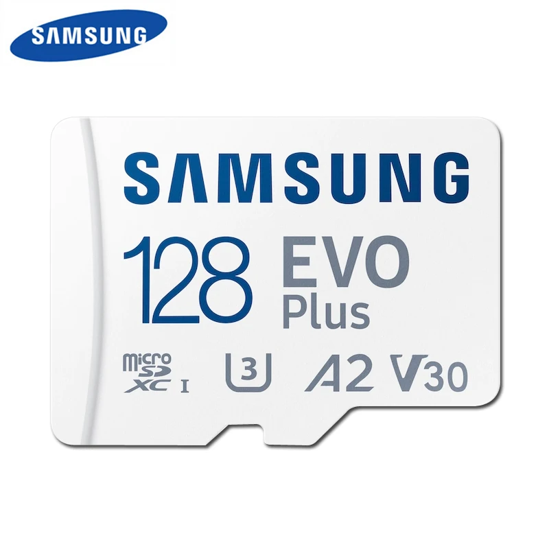 SAMSUNG EVO Plus Micro SD Card 128GB 512GB 256GB A2 V30 U3 Transfer 130MB/s Memory Card C10 U1 TF Card 64GB V10 A1 Memory Card