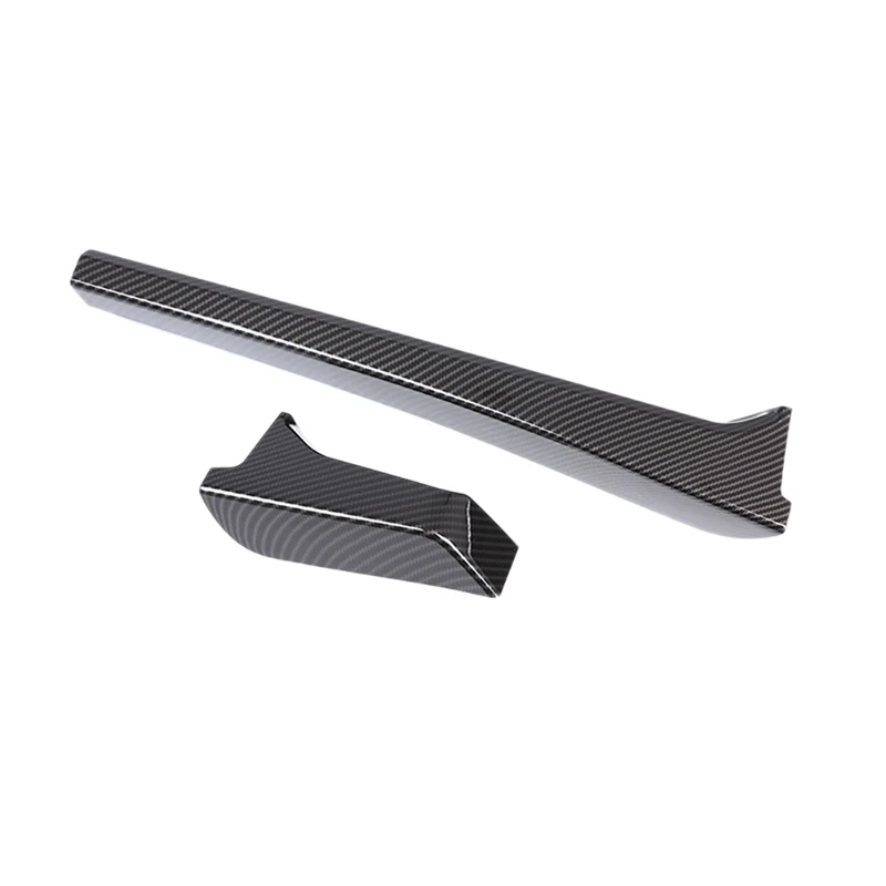 

2Pcs Shift Side Trim Cover ABS Carbon Fiber Pattern Decorative Board Scratch Board for 2014-2020 Toyota