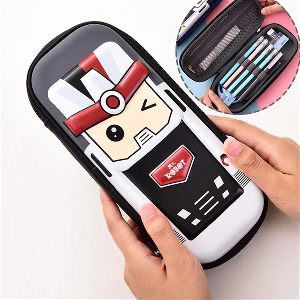 Большой 3D мультфильм дети EVA школьный пенал студенческий мешок