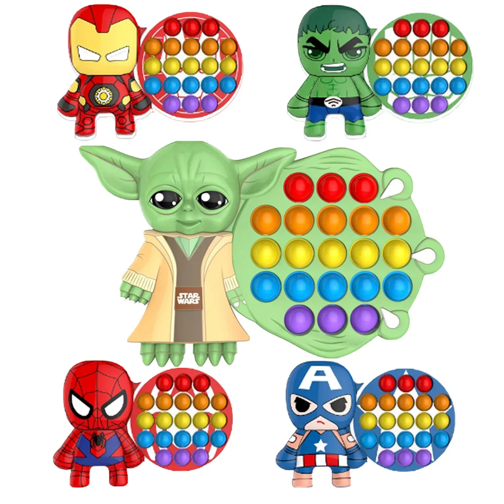 Игрушки для снятия стресса Marvel Звездные войны йода аниме фигурка с пузырьками