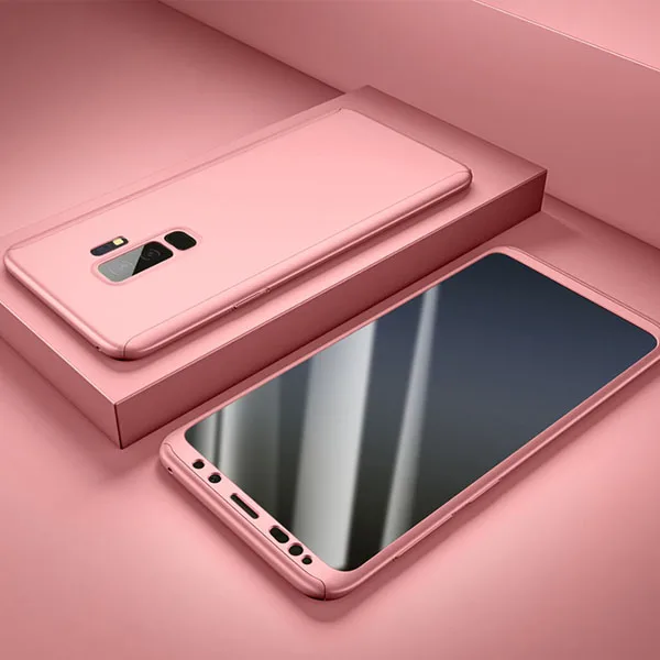 Для samsung Galaxy J6 Plus чехол 6," 360 градусов полный чехол для samsung Galaxy J6 Plus J610F J610 SM-J610F J6Plus J 6 - Цвет: Pink
