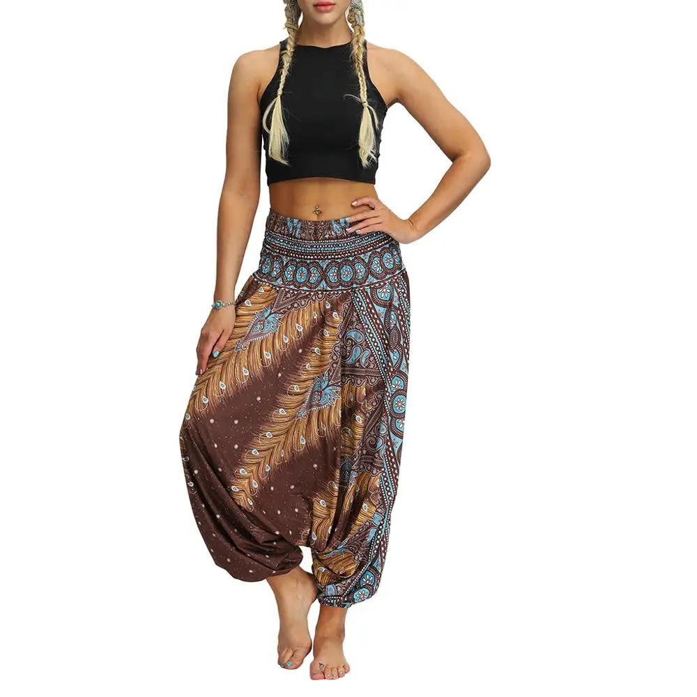 

Women'S Pants Casual Loose Sports Trousers Baggy Vintage Boho Aladdin Joggers Wide Pants Modis Streetwear Spodnie Damskie @CE