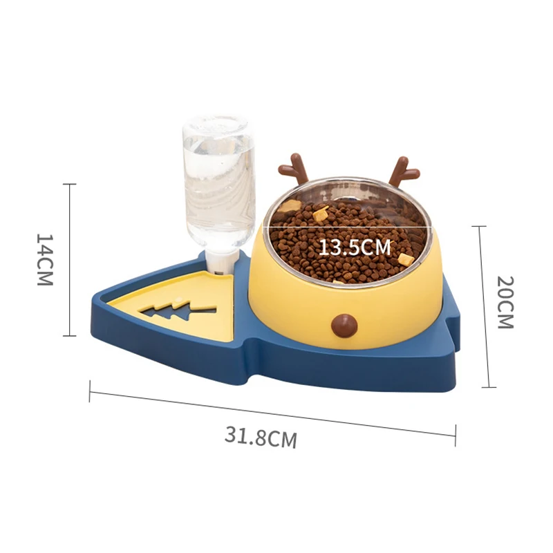 

Automatic Pet Feeder Bowl Dog Cat Food Bowl with Water Dispenser Double Dog Drinking Bowl Cat Dish Bowls for Pet Food Supplies